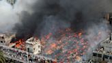 Fire races through clothing market in Bangladesh capital