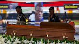 Ghana president among mourners at funeral of Christian Atsu