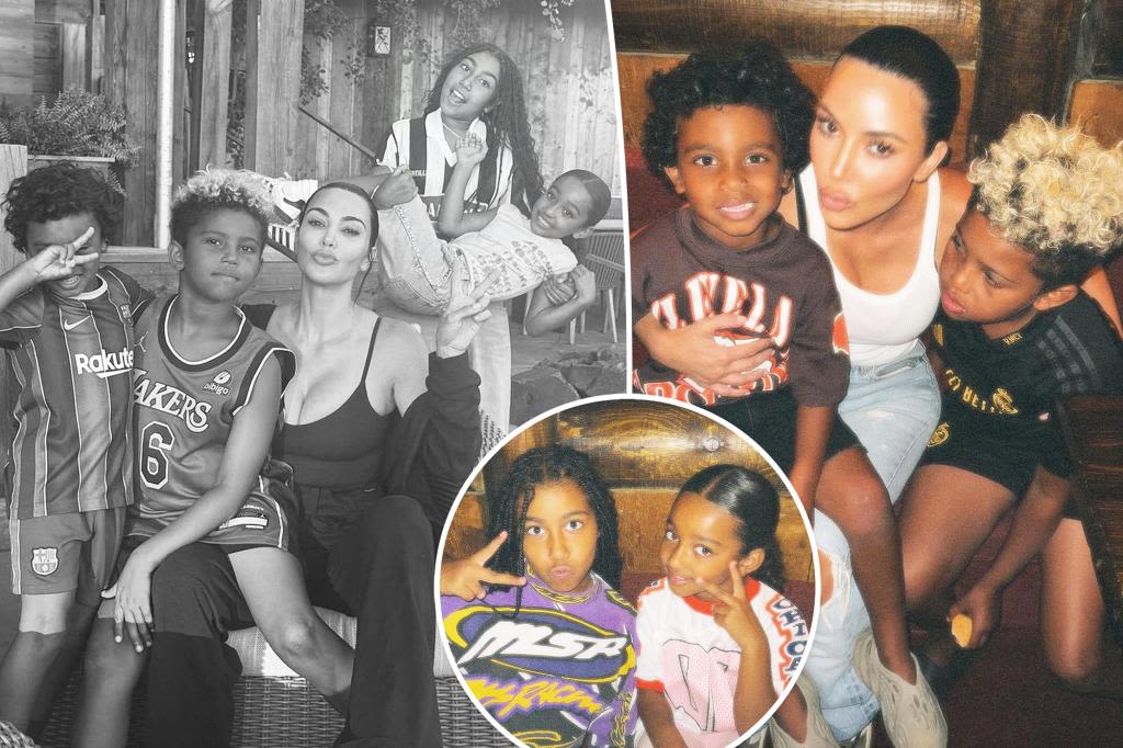 Inside Kim Kardashian’s lakeside vacation with her four kids: ‘Summertime funtime’