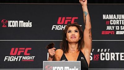 UFC: Tracy Cortez se tuvo que cortar el pelo para dar el peso y así colapsó ante las cámaras