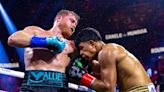 ‘Proud’ Canelo Alvarez retains titles, hands challenger 1st loss — PHOTOS