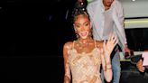 Winnie Harlow Looks Incredible in a See-Through Fishnet Dress & Ocean-Themed Accessories