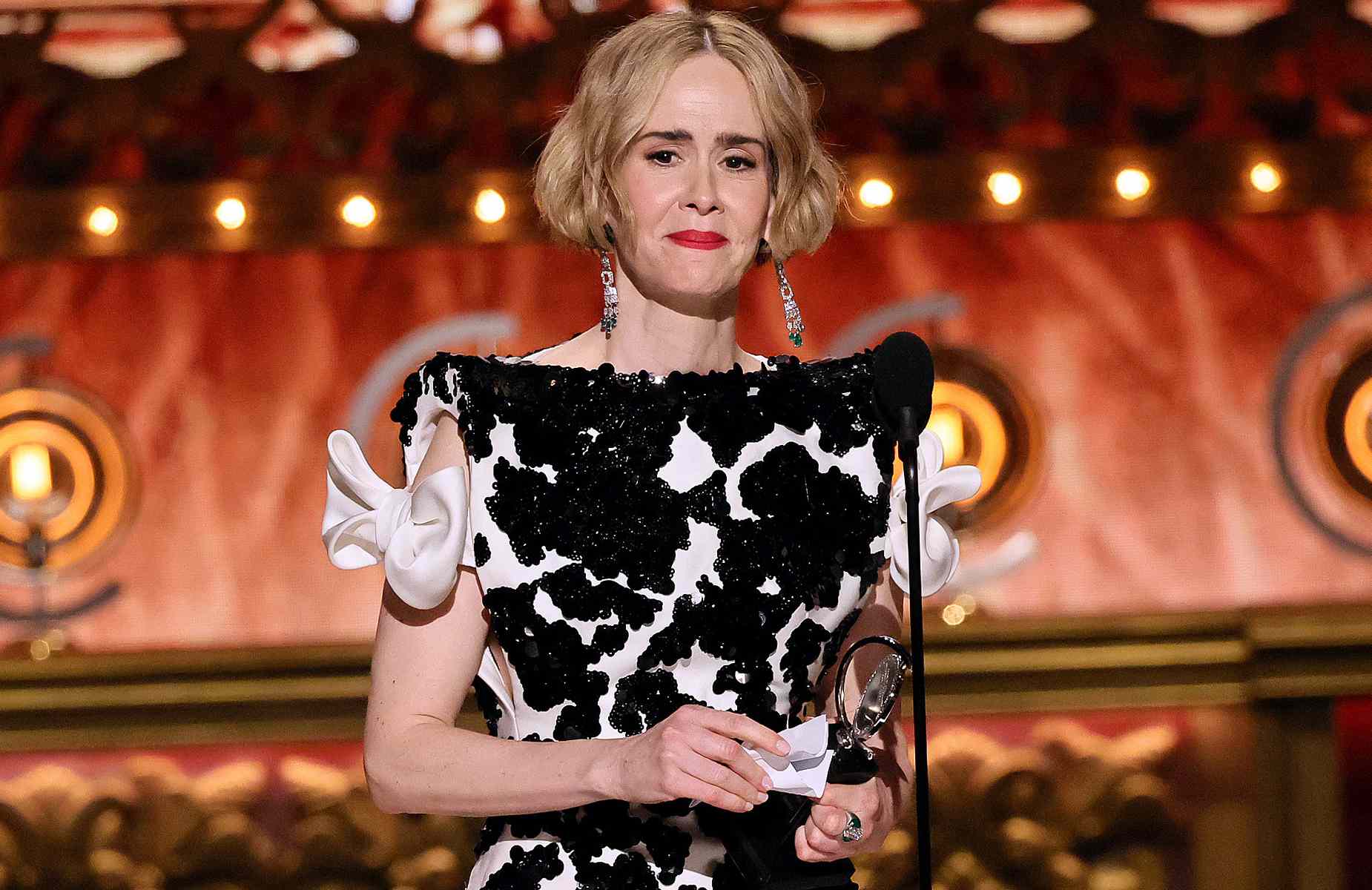 Sarah Paulson Gives Shout Out to Partner Holland Taylor as She Wins Her First Tony: 'Thank You for Loving Me'