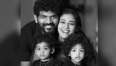 Nayanthara-Vignesh Shivan click photos with their twin boys Uyir, Ulag and it is perfect family portrait