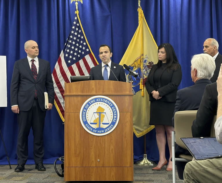 New Jersey Attorney General Faces 'High Bar' in Norcross Prosecution | New Jersey Law Journal