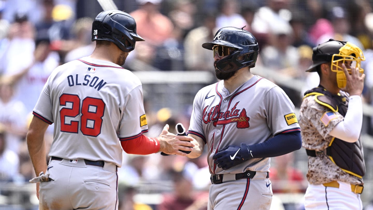 Braves' Matt Olson, Travis d'Arnaud Hit Back-to-Back HR Twice in 1 Game