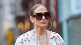 Jennifer Lopez Wore an Easy, Breezy Plunging Minidress With the Biggest Pair of Gold Hoops