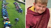 Convoy of tractors pay emotional final respects to 10-year-old