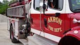 Firefighters rescue 2 dogs from burning Akron home