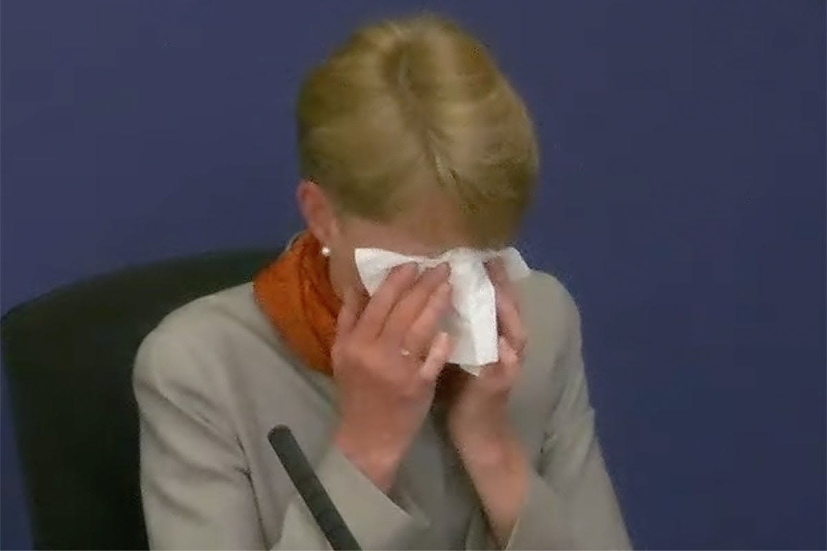 Paula Vennells – live: Ex-Post Office boss breaks down in tears over her handling of postmaster’s death