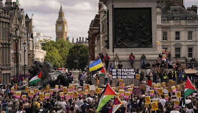 Anti-racism protesters took to the streets of the UK following far-right riots that swept nation