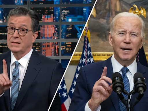 Stephen Colbert taunts Biden with Dr. Seuss-style rhyme: ‘Is he mentally fit? Can he serve a whole term?'