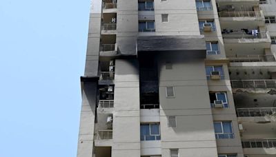 Fire breaks out at Noida high-rise after AC unit suffers a short circuit