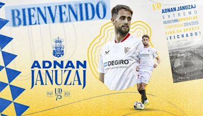 El belga Adnan Januzaj, cedido por el Sevilla a Las Palmas