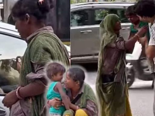 Watch: Man Sets Up Roadside Toy Stall To Help Beggar And Her Child - News18