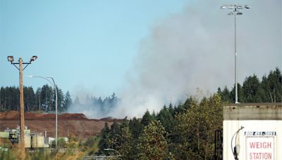 Multiple departments battle hog fuel fire at Nanaimo’s Harmac mill