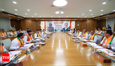 PM Modi chairs meeting with CMs, deputy CMs of BJP-governed states in Delhi | India News - Times of India
