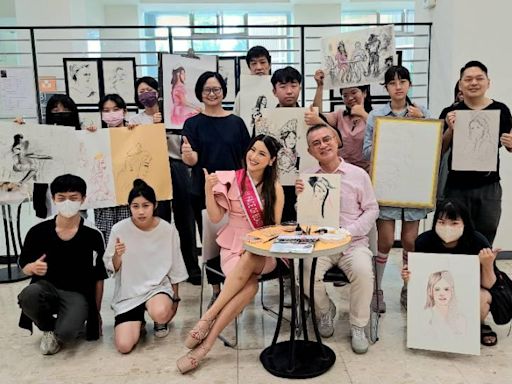 台灣小姐王韻驚現南應大 林家旭法頌飛白個展充當模特兒 | 蕃新聞