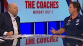 Watch explosive moment footy coach and journo CLASH