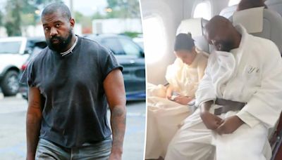 Kanye West spotted flying economy with wife Bianca Censori after losing billionaire status