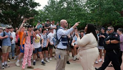 Pro-Palestinian protest at Ole Miss ends in heated confrontation