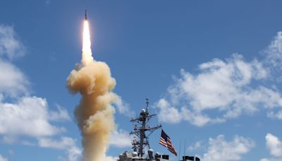 US Navy warships shot down Iranian missiles with a weapon they've never used in combat before