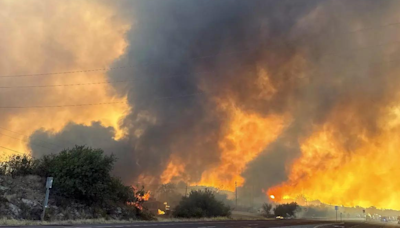 Evacuations ordered as wildfire spreads north of Los Angeles - Times of India