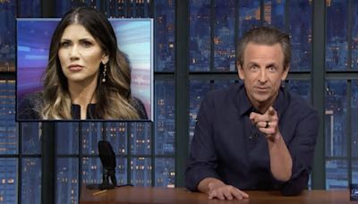 Seth Meyers Sounds Off on ‘Psycho’ Kristi Noem for Killing Her Dog