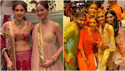 Ananya Panday looks distressed as she’s unable to find Sara Ali Khan at Anant Ambani and Radhika Merchant’s haldi ceremony. Watch