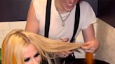 Avril Lavigne Lets Yungblud Give Her a Dramatic Haircut — See the Results