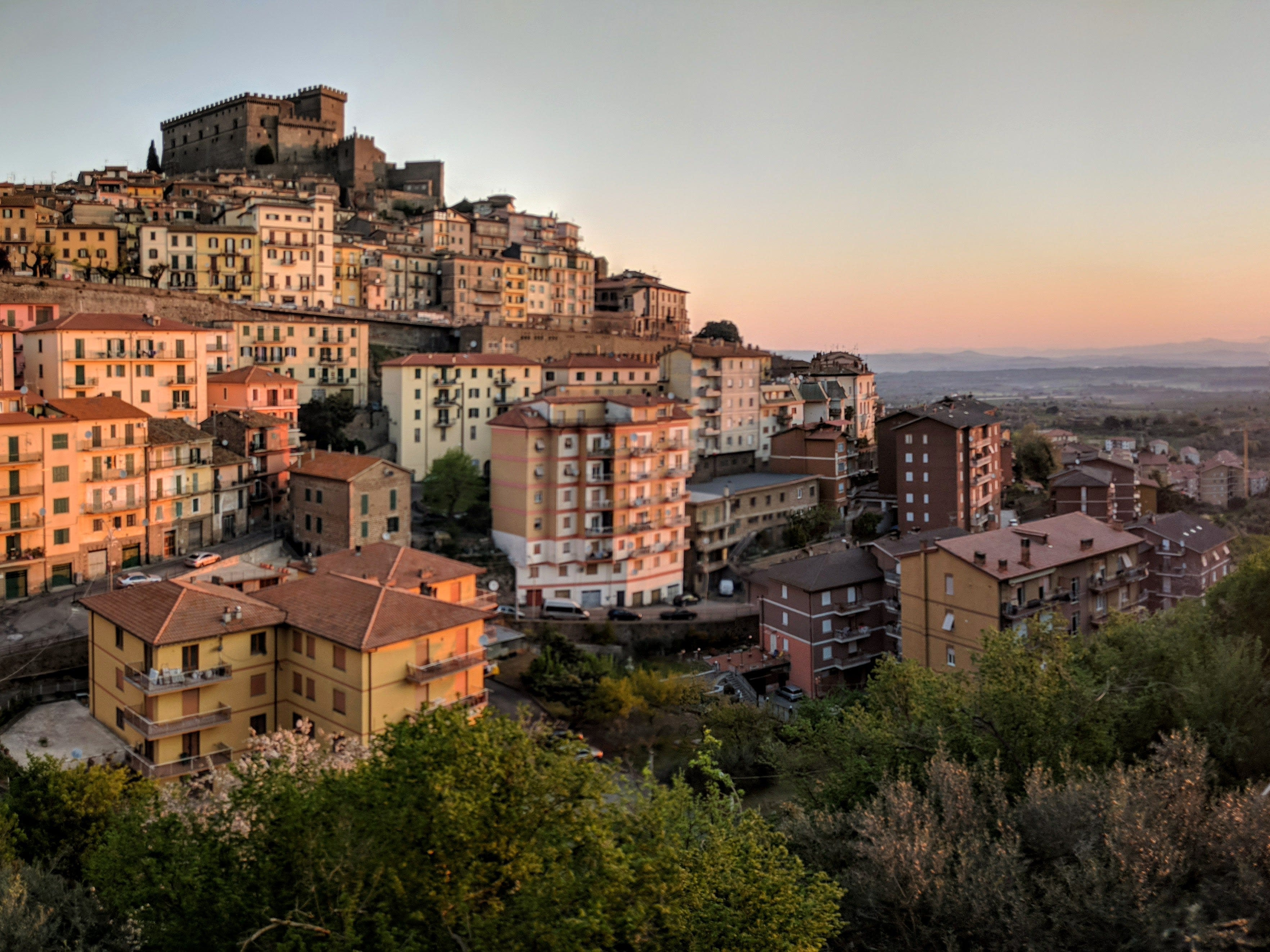 We moved from a 3-bedroom house in Nashville to a 500-square-foot studio north of Rome. There are downsides, but we love it here.