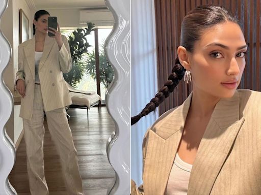 Athiya Shetty Wore Her Father Suniel Shetty's Swag And Suit Like A Total Boss