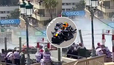 El video inédito del accidente de Checo Pérez en el GP de Mónaco de Fórmula 1, que terminó con un fotógrafo herido: cuánto costará el arreglo del Red Bull