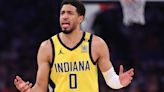 Pacers All-Star guard Tyrese Haliburton discusses their Game 2 loss to the Knicks.