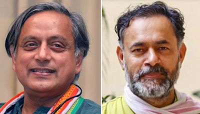 Shashi Tharoor 'fascinated' by Yogendra Yadav's 'revised' poll prediction on BJP