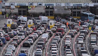 Easter travel – live: Bank holiday chaos as Dover sees long queues and post-Brexit delays after Storm Nelson