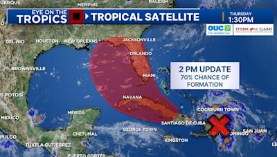 Tracking Invest 97L: DeSantis declares state of emergency in 54 Florida counties