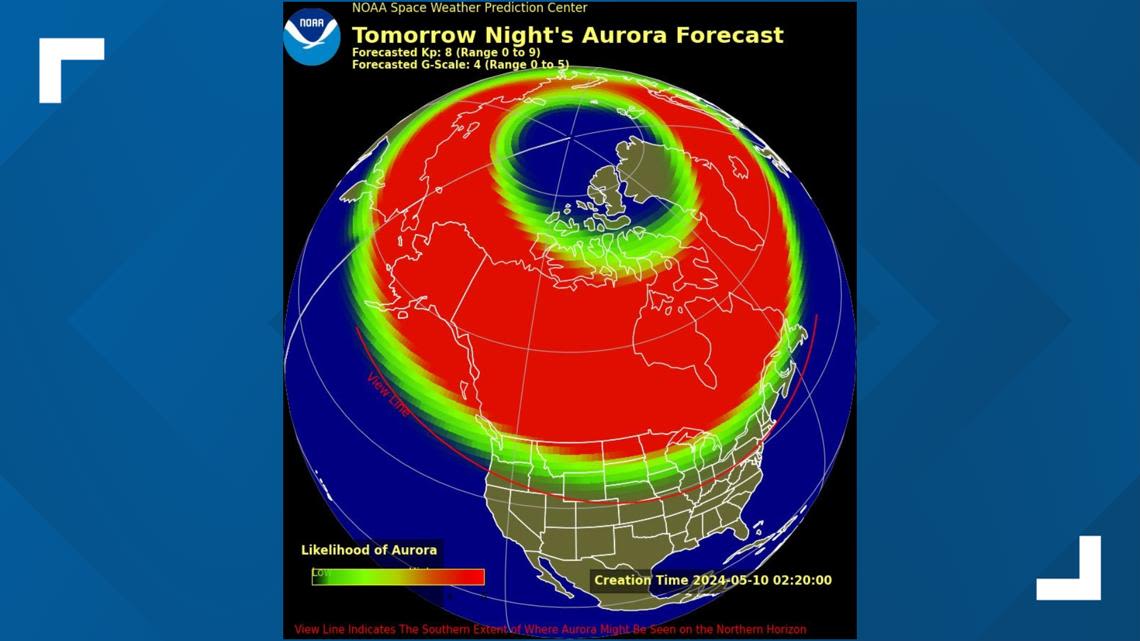 Northern Lights possibly visible Friday night for some Michiganders