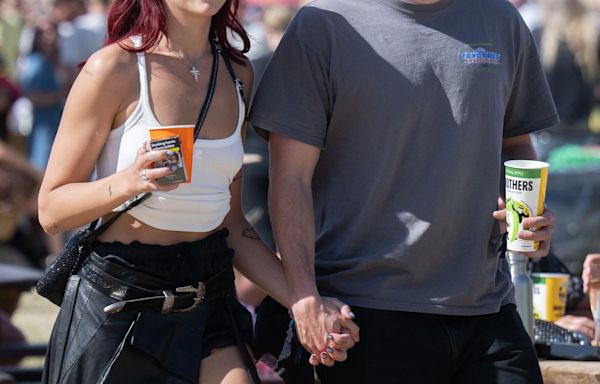 Dua Lipa and Callum Turner Sweetly Hold Hands During Date at U.K.’s Glastonbury Festival