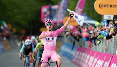 Giro leader Tadej Pogacar wins his third stage in the first week