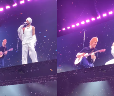 Ed Sheeran Crashes Diljit Dosanjh's Birmingham Concert: Fans Say 'Ed Turning Punjabi Day By Day'