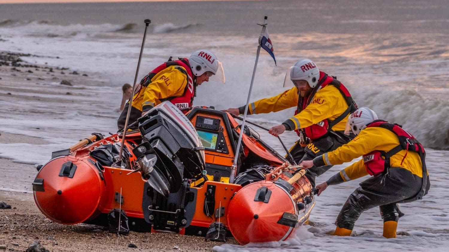 Swimmers save man swept out to sea by riptide