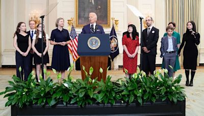 Biden celebrates prisoner deal and importance of allies in key moment for his legacy