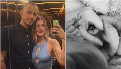 La hija de Kurt Cobain y el hijo de Tony Hawk dieron la bienvenida a su primer hijo