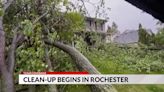 Trees down in Rochester after severe storms rage through area