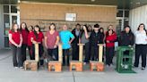 Fourth Avenue Jr. High students create cat trees for Humane Society