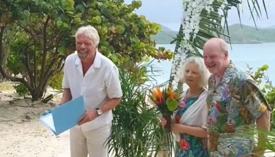 Post Office campaigner Sir Alan Bates marries long-term partner in surprise wedding on Richard Branson's Necker Island