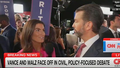 Don Jr gets into post-debate spat with CNN’s Kaitlan Collins over ‘Hitler’ comments