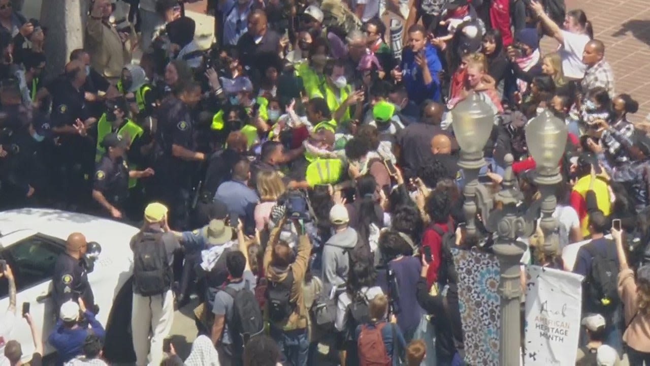 Pro-Palestine protesters arrested after hours-long protests on USC campus