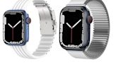 ...Compatible with Apple Watch 42mm 44mm 45mm Elasticity Stainless Steel Metal 38mm 40mm 41mm Bracelet for iWatch Series 8 7 6 5 4 SE Ultra, ...